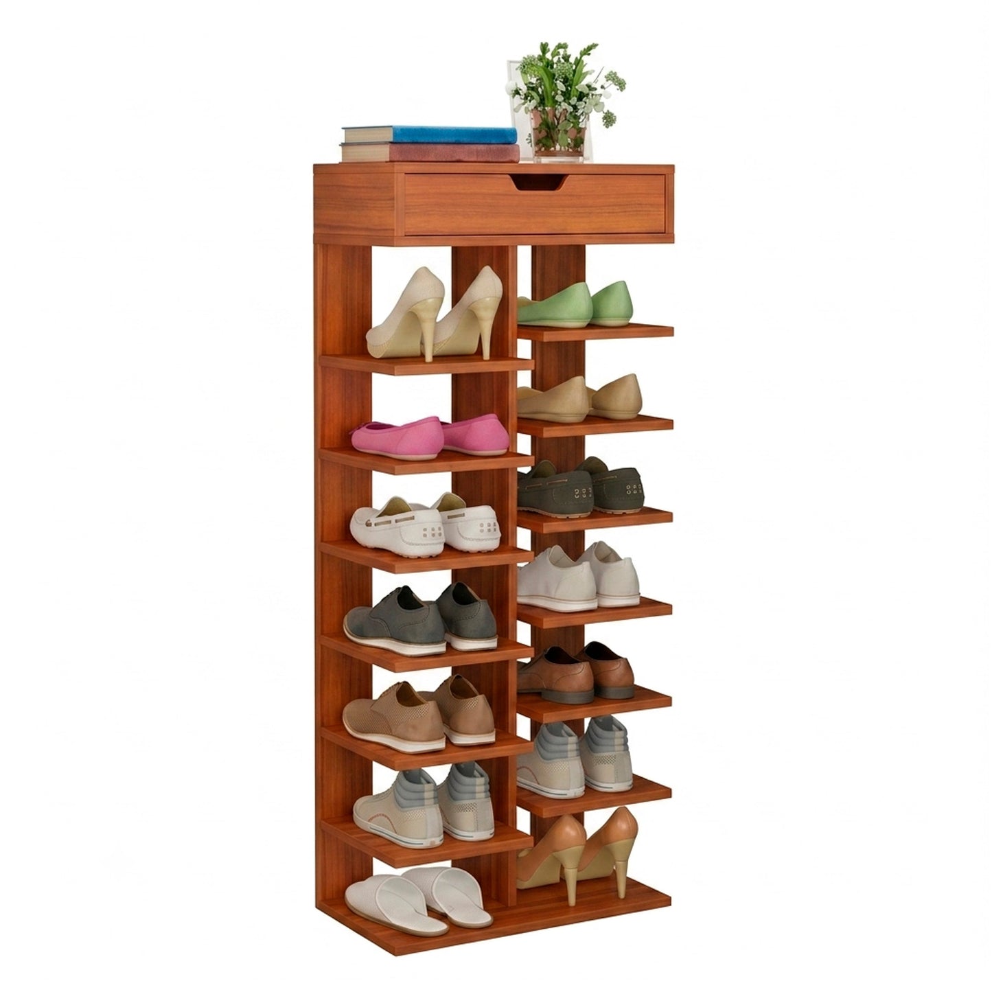 Zapatero Vertical Mueble Organizador Para Hogar Madera