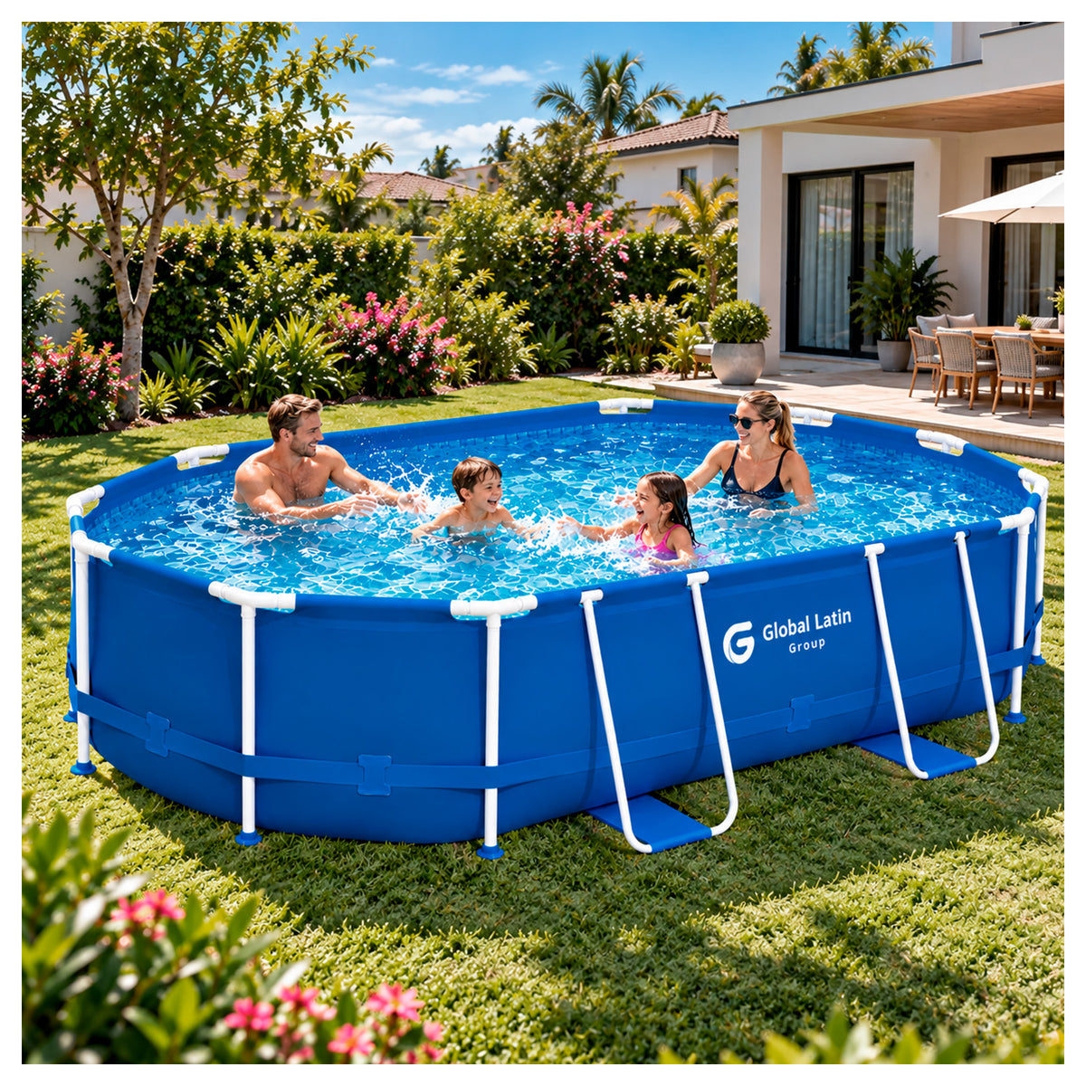 Piscina Estructural 488 cm 11000 Litros con Bomba y Filtro