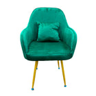 Butaca Poltrona Sofí de Terciopelo Con Patas de Metal