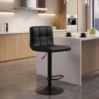 Silla de Bar con Base Mate y Altura Regulable Diseño Moderno