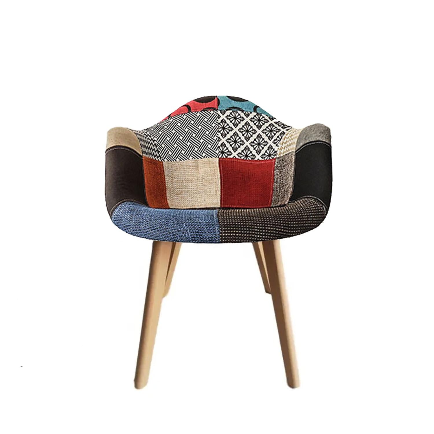Silla De Diseño Eames Patchwork Color Variado