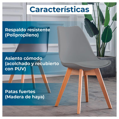 Pack 4 Sillas Eames