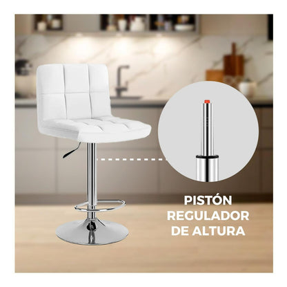 Silla Piso Bar Taburete Con Respaldo