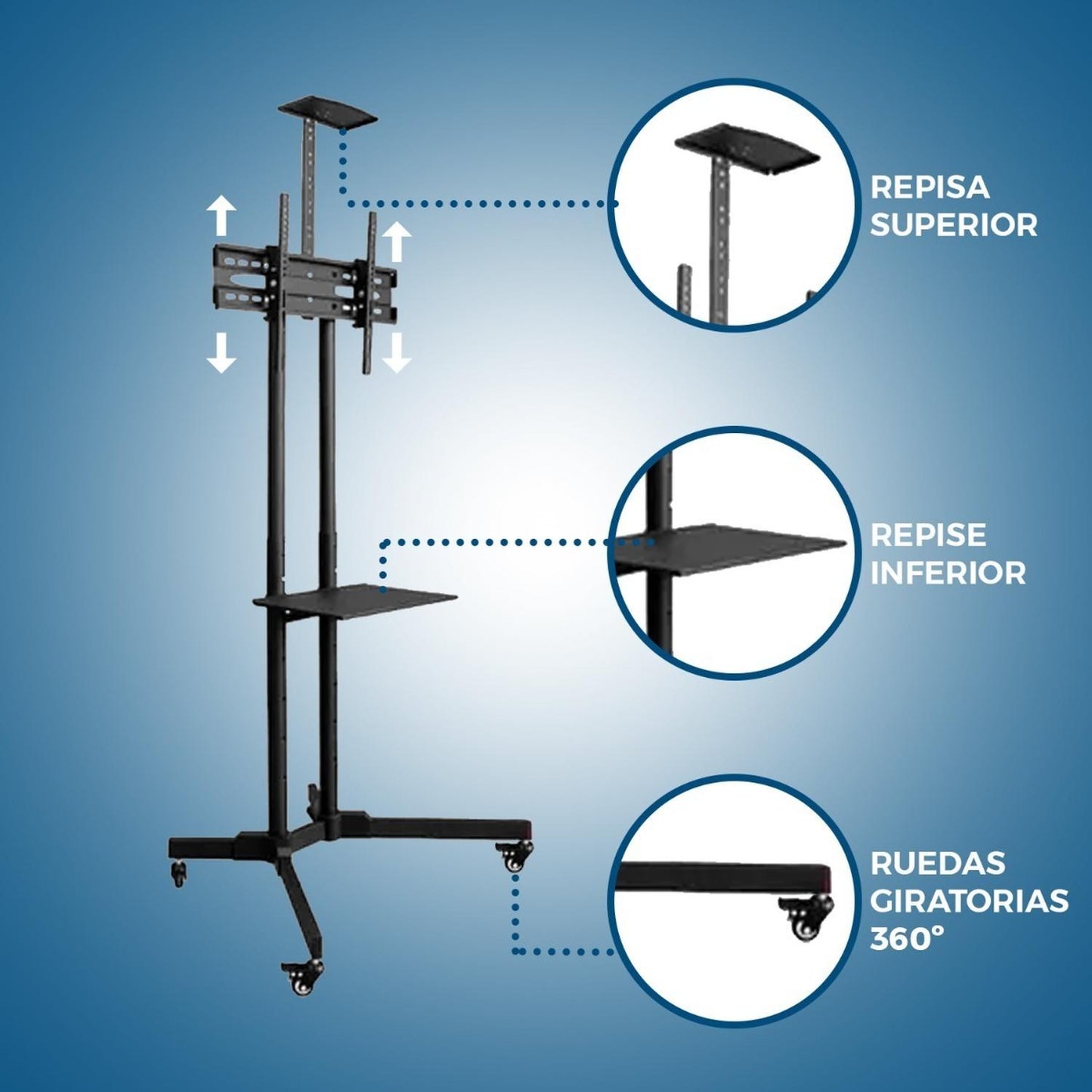 Soporte Tv Armable 32 a 65 Pulgadas