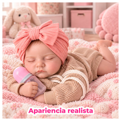 Muñeca Reborn Realista 40 cm de Vinilo con Ojos Cerrados