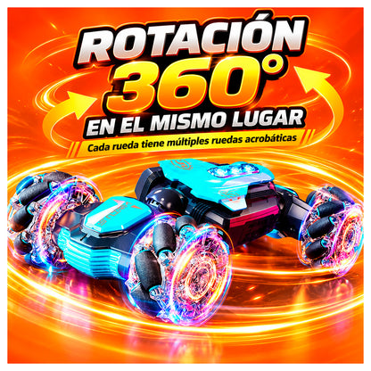 Auto Acrobático 4x4 Control Remoto y Gestos con LED y Música