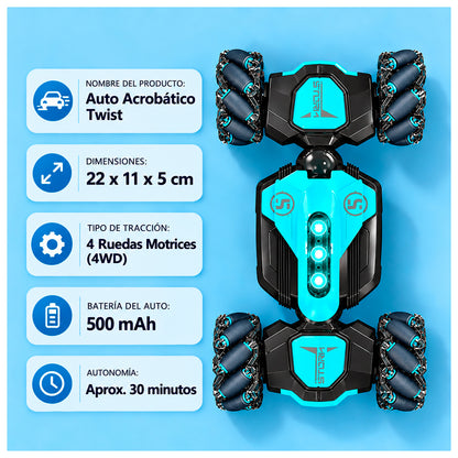 Auto Acrobático 4x4 Control Remoto y Gestos con LED y Música