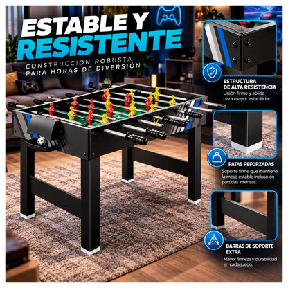 Mesa Multijuegos 4 en 1: Taca Taca, Pool, Hockey y Ping Pong