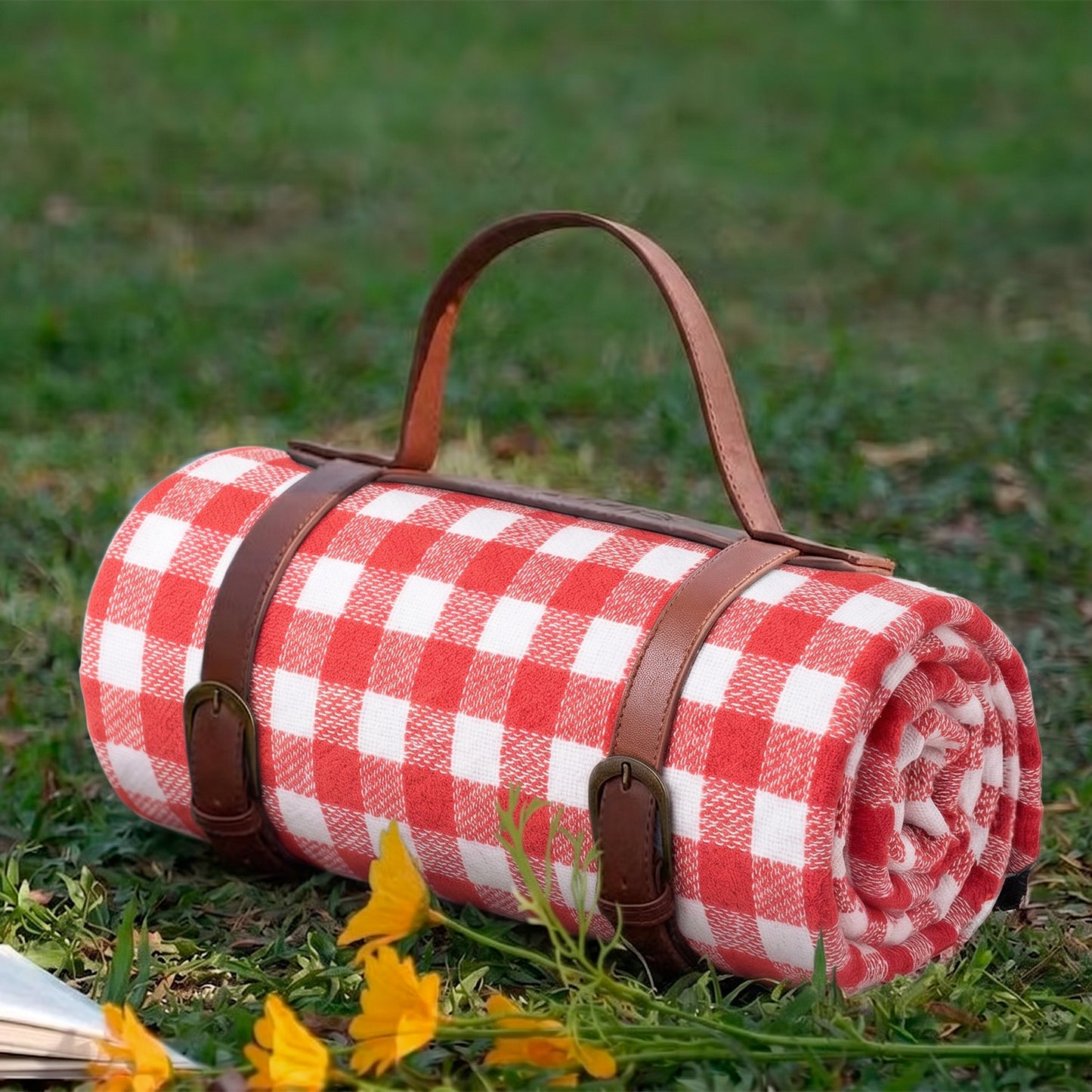 Manta Picnic Impermeable 200x150 cm Plegable con Asa