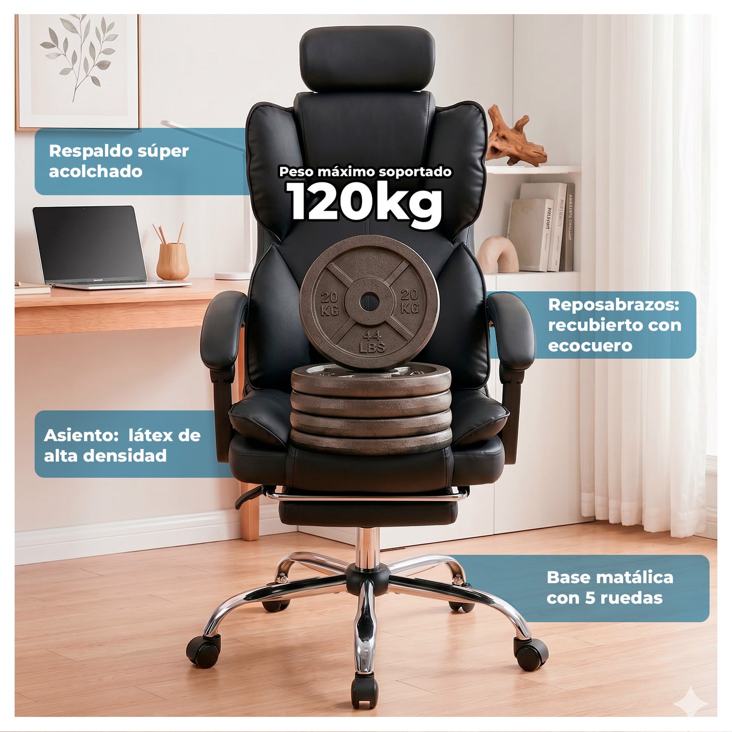 Silla de Oficina Escritorio Gamer Extra Confort diseño premium