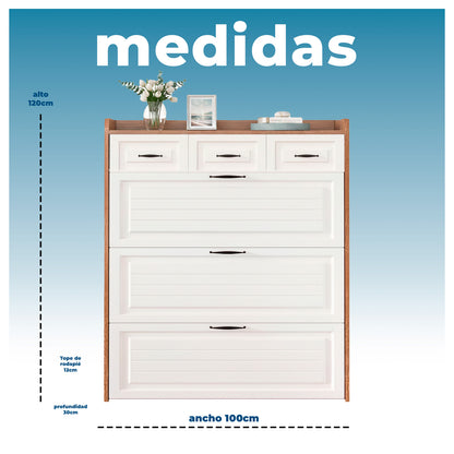Mueble Zapatero Organizador de Alta Calidad XXL para 25 pares