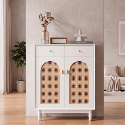 Zapatero de Estilo Vintage Mueble Organizador Cajones y Puertas