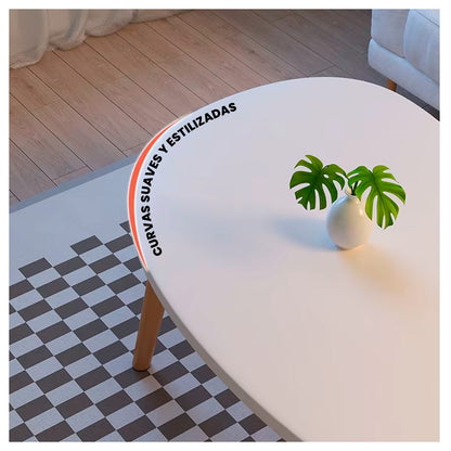 Mesa de Centro Minimalista de Madera | Diseño Nórdico y Elegante
