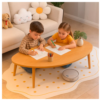Mesa de Centro Minimalista de Madera | Diseño Nórdico y Elegante