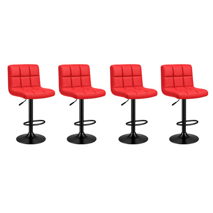 Pack 4 Silla de Bar con Base Mate y Altura Regulable Diseño Moderno
