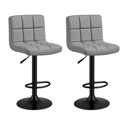 Pack 2 Silla de Bar con Base Mate y Altura Regulable Diseño Moderno