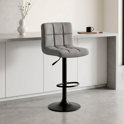 Silla de Bar con Base Mate y Altura Regulable Diseño Moderno