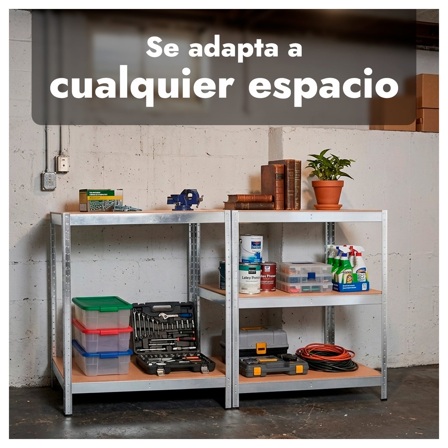 Estante Metálica 5 Niveles Organizador Bodega Cocina 180x90x40 Cm