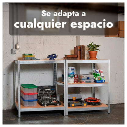 Estante Metálica 5 Niveles Organizador Bodega Cocina 180x90x40 Cm