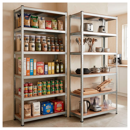 Estante Metálica 5 Niveles Organizador Bodega Cocina 180x90x40 Cm