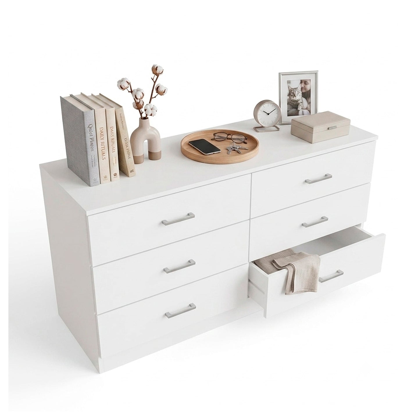Cómoda 6 Cajones Cajonera mueble organizador dormitorio