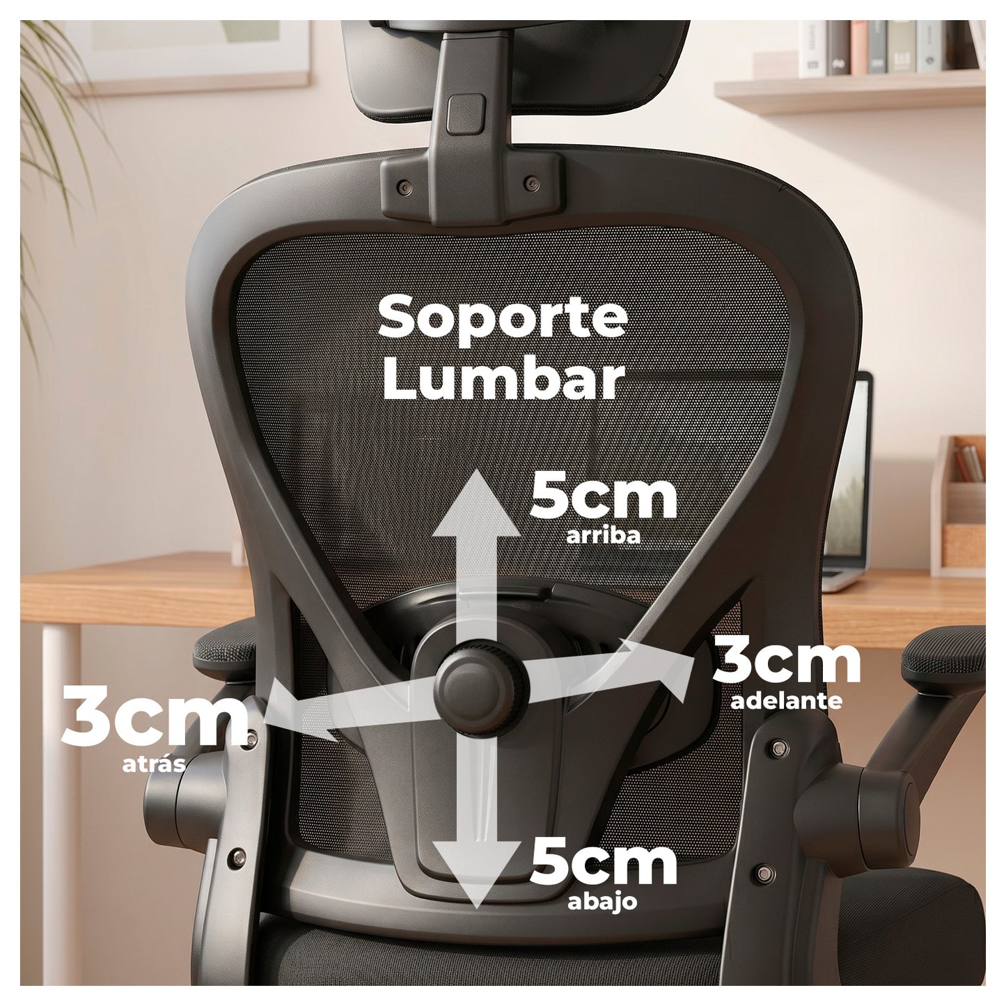 Silla Oficina Ergonómica Reclinable Apoyacabeza