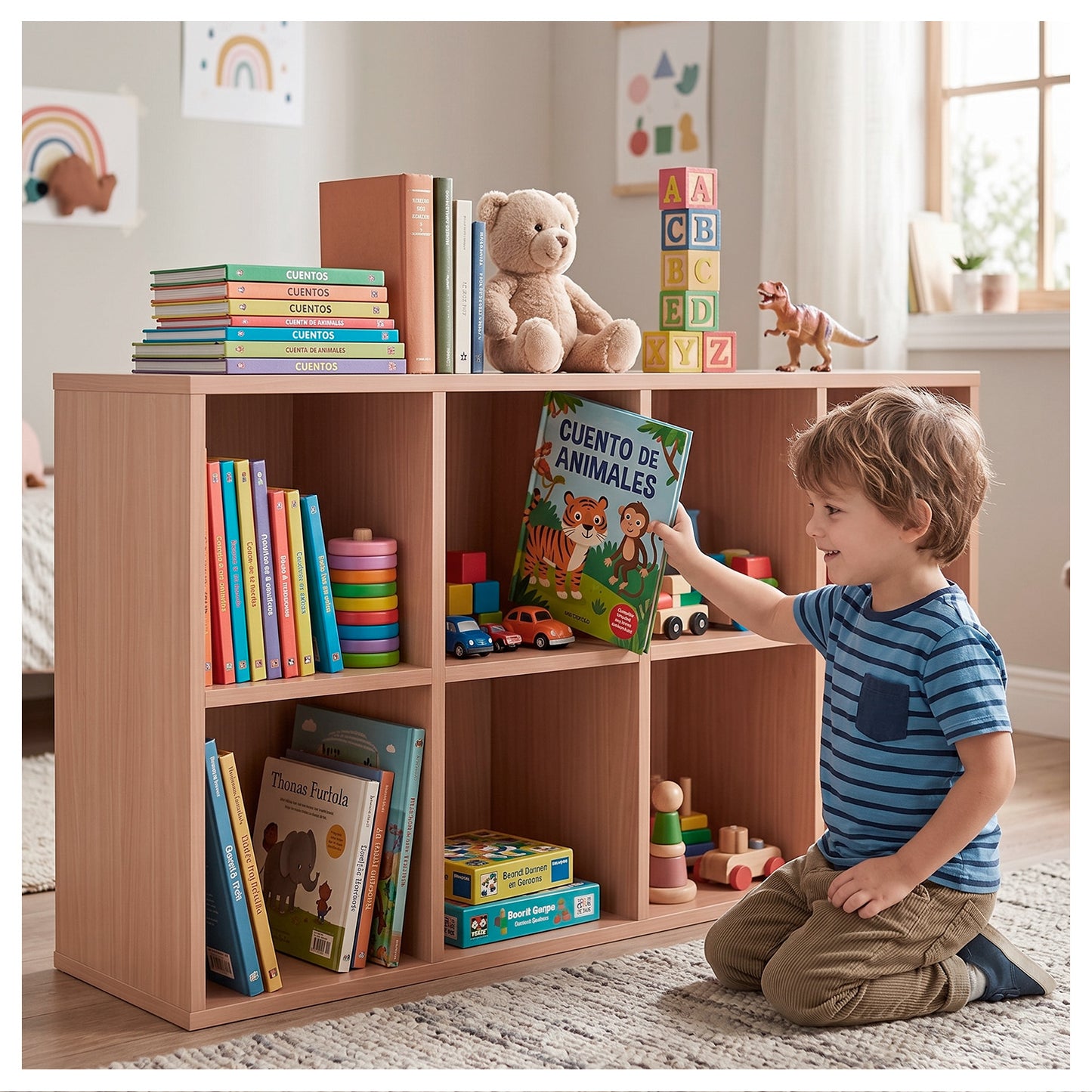 Estante biblioteca organizador multifuncional 120x30x64