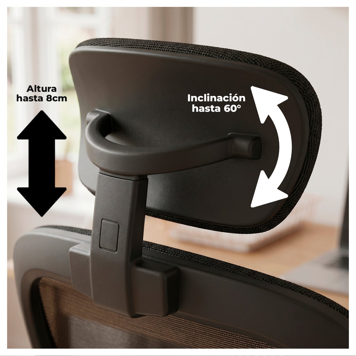 Silla Oficina Ergonómica Reclinable Apoyacabeza