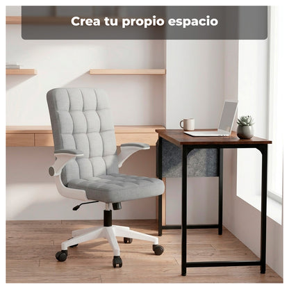 Escritorio Oficina 100cm Estructura Metálica con Bolsa Lateral