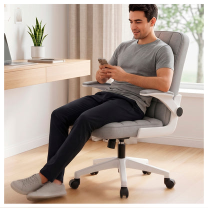 Silla Ejecutiva Oficina Ergonómica  Apoyabrazos Ajustables de Tela