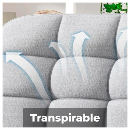 Silla Ejecutiva Oficina Ergonómica  Apoyabrazos Ajustables de Tela