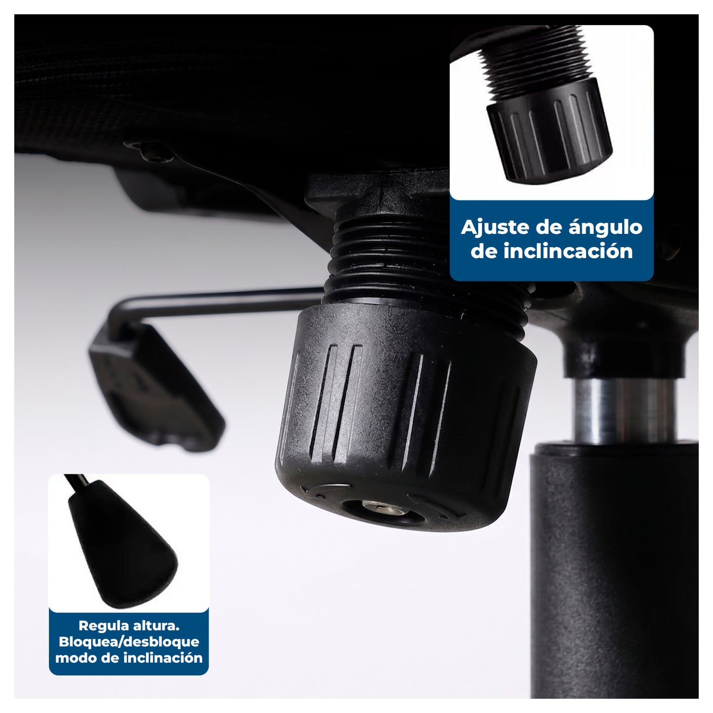 Silla Oficina Ergonómica Reclinable Soporte Lumbar