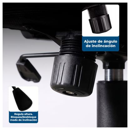 Silla Oficina Ergonómica Reclinable Soporte Lumbar