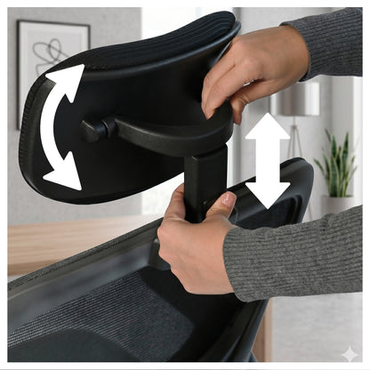 Silla Oficina Ergonómica Reclinable Soporte Lumbar