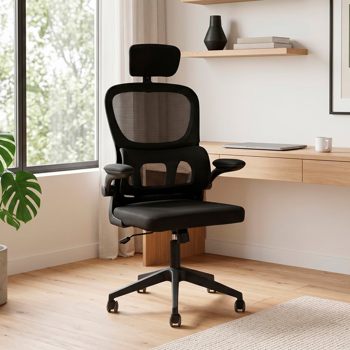 Silla Oficina Ergonómica Reclinable Soporte Lumbar