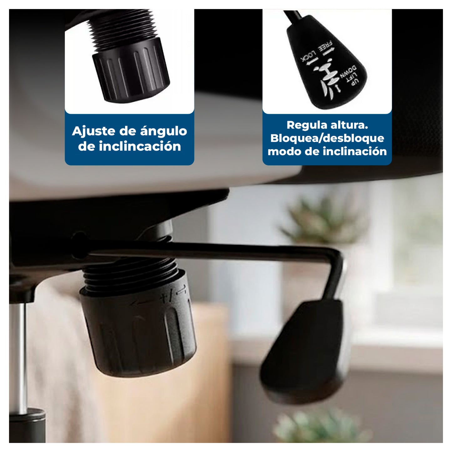 Silla Ergonómica Oficina Reclinable Apoyacabeza