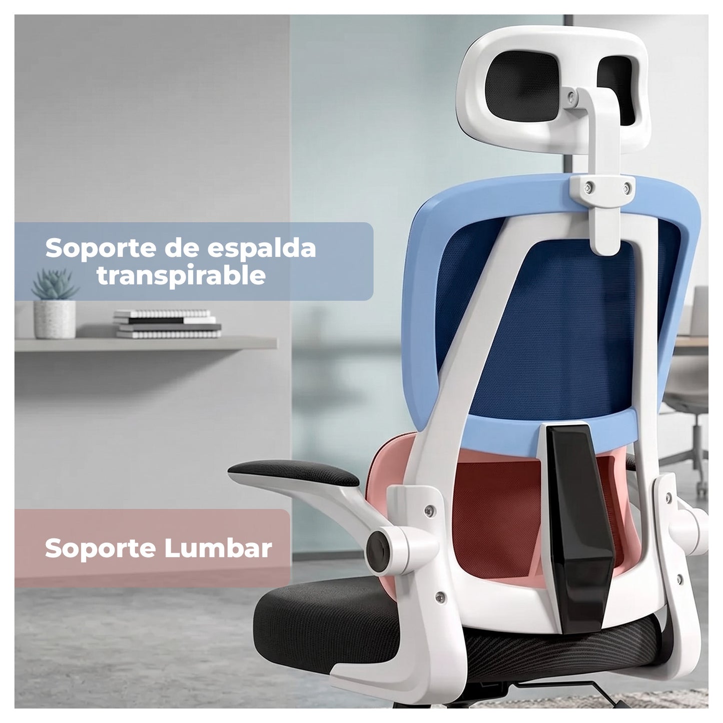 Silla Ergonómica Oficina Reclinable Apoyacabeza