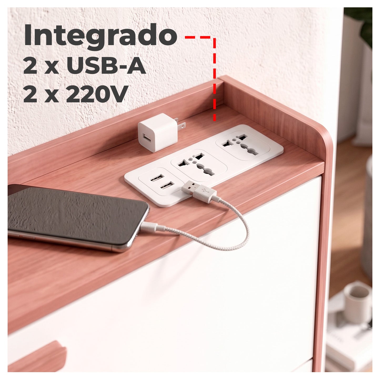 Zapatero Organizador XXL 25 Pares con Enchufe y USB