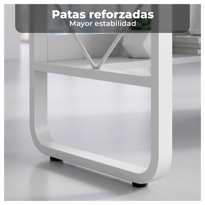 Escritorio 100cm Home Office con Cajones Puerta y Gabinete