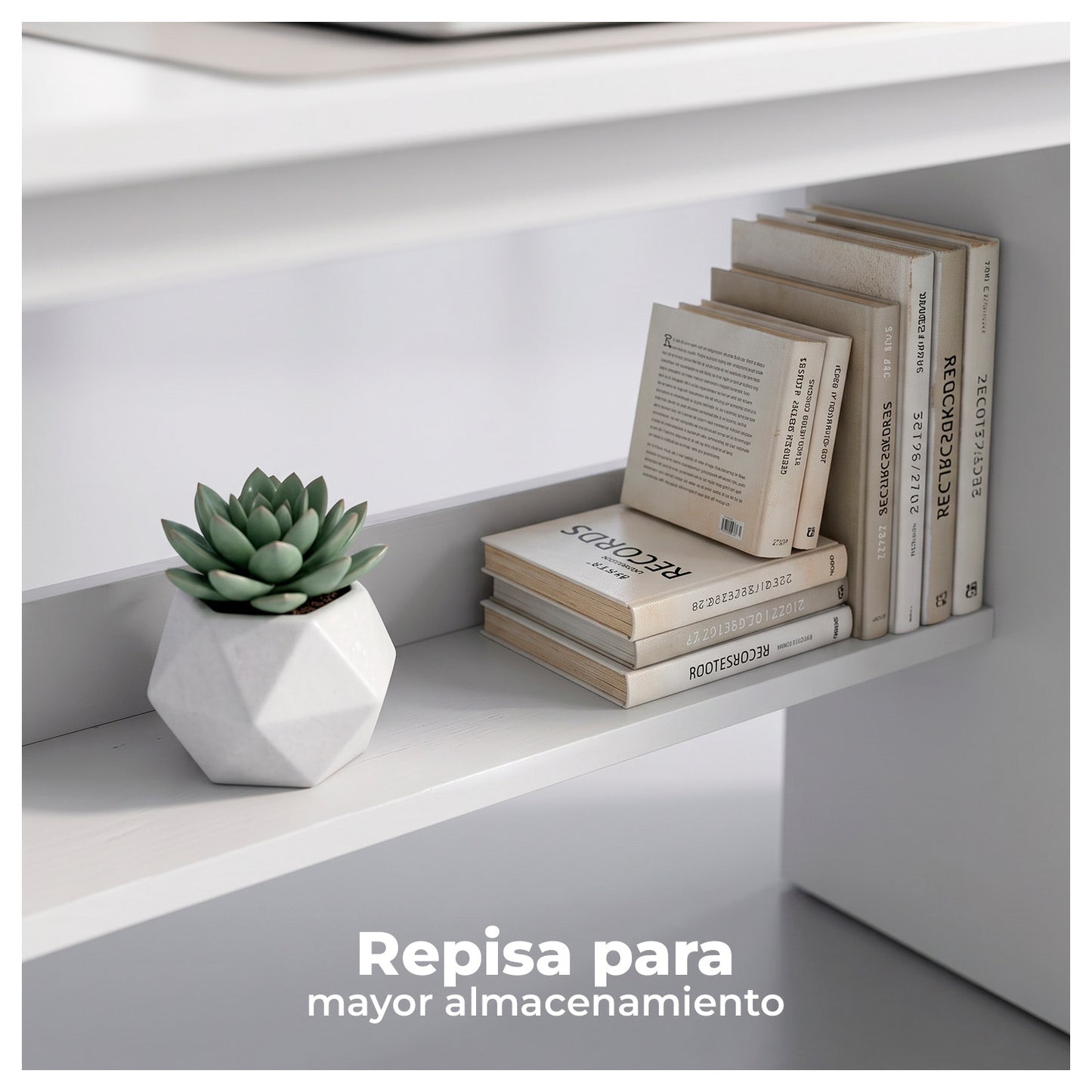 Escritorio 100cm Home Office con Cajones Puerta y Gabinete