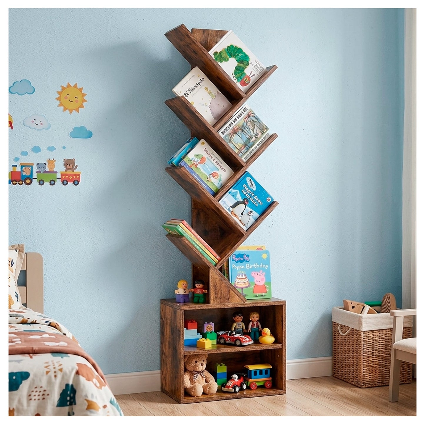 Estante Mueble Biblioteca organizador para libros 6 niveles