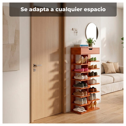 Zapatero Vertical Mueble Organizador Para Hogar Madera