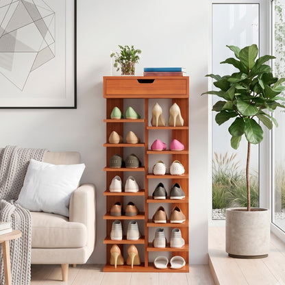 Zapatero Vertical Mueble Organizador Para Hogar Madera