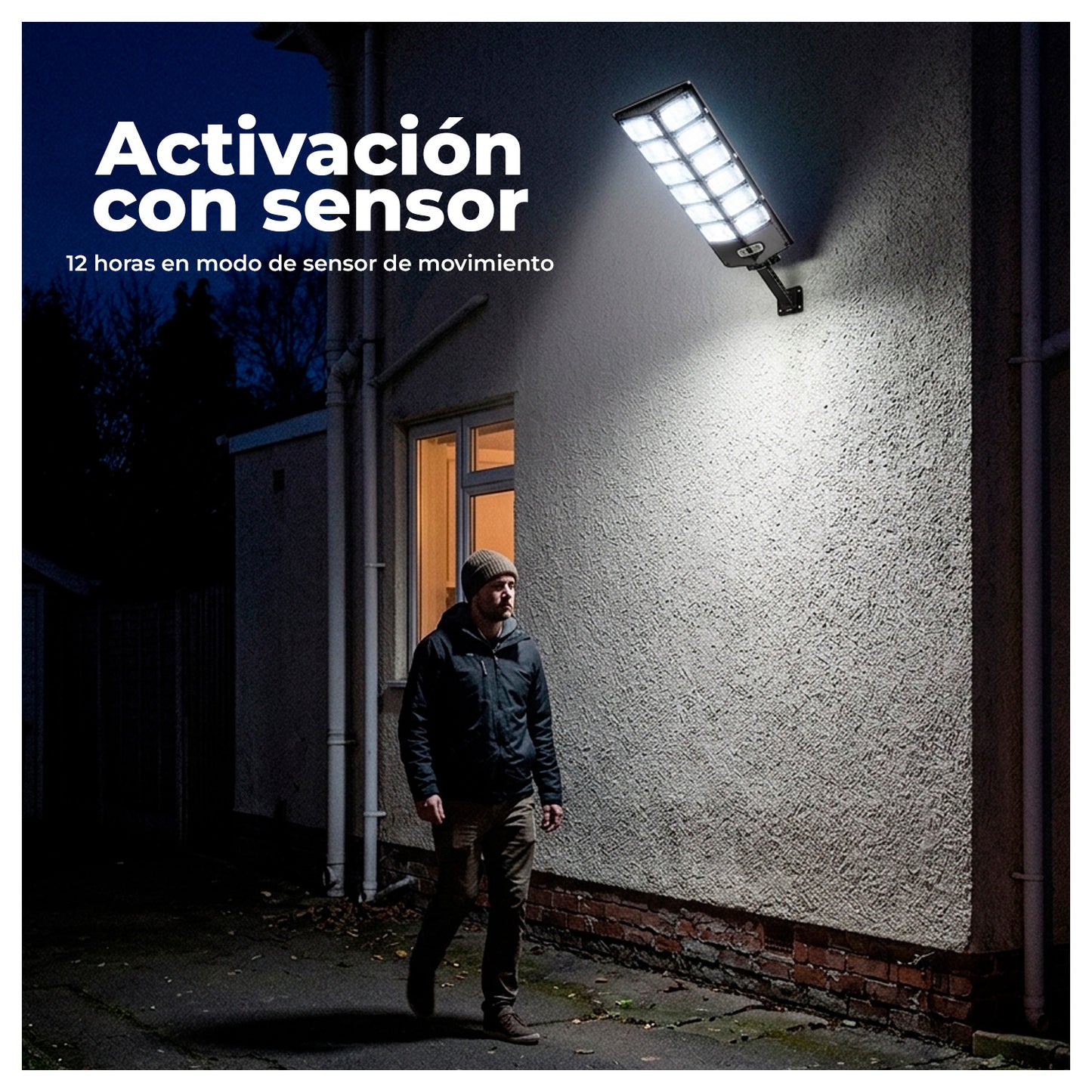 Foco LED Exterior Reflector 504 con sensor y control remoto