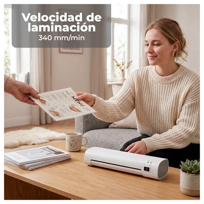 Laminadora Frio Caliente 260W con Kit de Corte 300 laminas