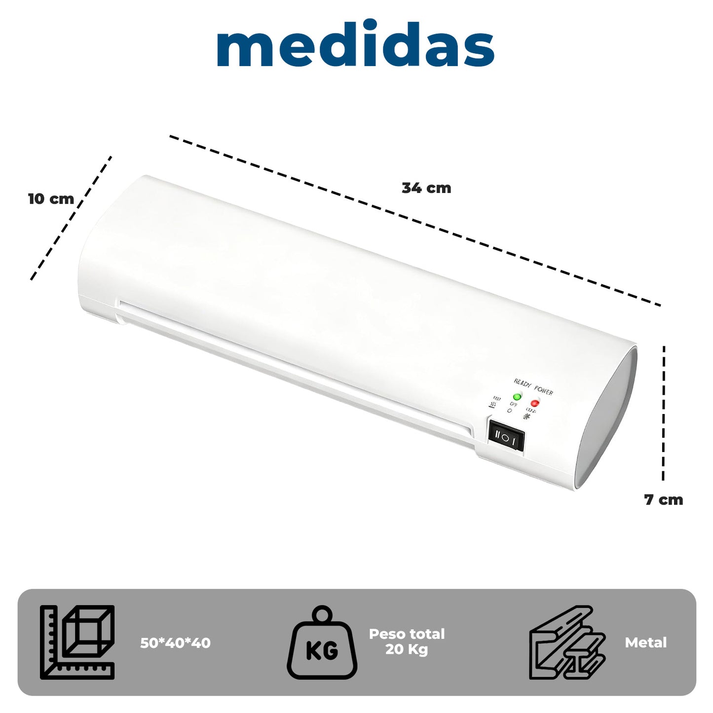 Laminadora Frio Caliente 260W con Kit de Corte 300 laminas