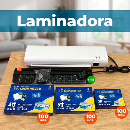 Laminadora Frio Caliente 260W con Kit de Corte 300 laminas
