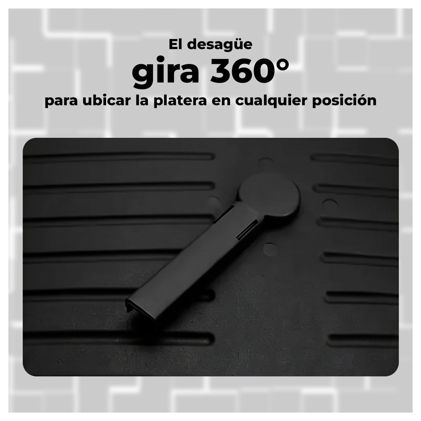 Escurridor de Platos 2 Niveles con Desagüe Giratorio 360°