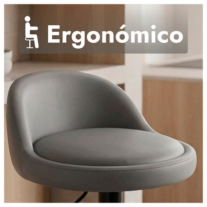 Silla Taburete de Bar Giratorio 360 con Regulación de Altura
