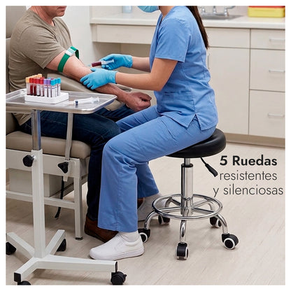 Pack 2 Taburete Profesional Regulable con Ruedas